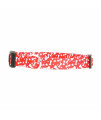 Casual Canine Pooch Pattern Dog Collar - Red Bone
